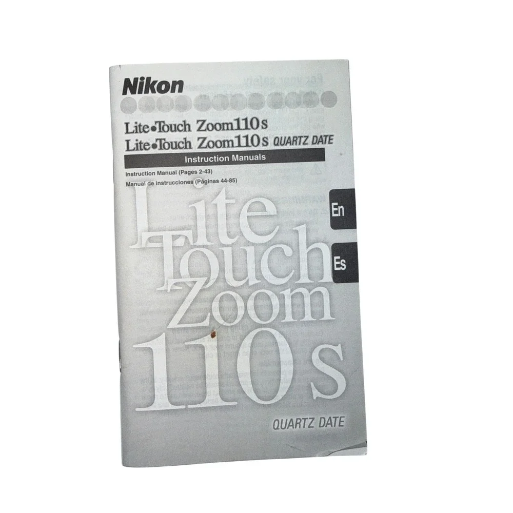 Nikon Lite Touch Zoom 110s QD 35mm Film Camera 38-110mm Macro